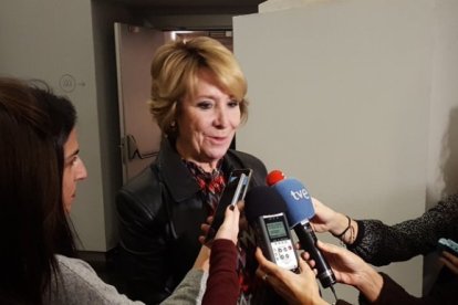 Esperanza Aguirre, portavoz del PP en el Ayuntamiento de Madrid.