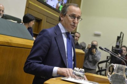 El líder del PP en el Parlamento Vasco, Alfonso Alonso.