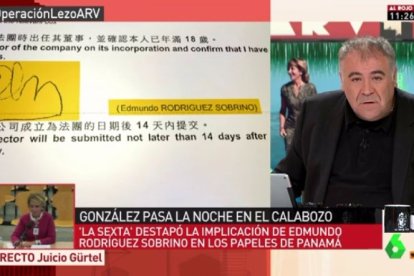 García Ferreras defendiéndose de las acusaciones.