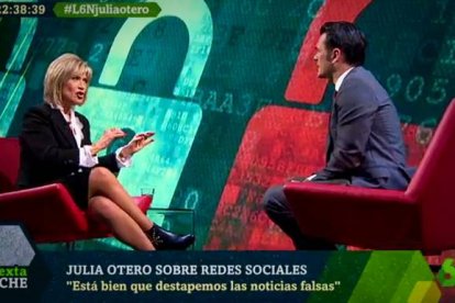 Julia Otero, en 'La Sexta Noche'.