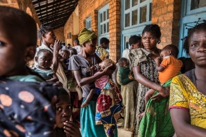 Niños con necesidades sanitarias en la región de Kasai