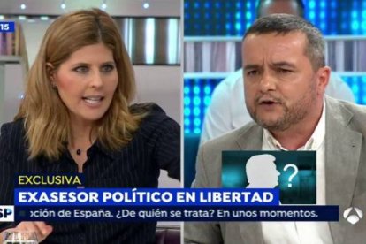 Bárbara Roy, en otro debate reciente en Antena 3 con Chema Crespo, director general de 'Público'