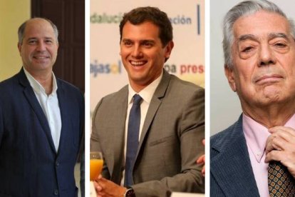 Imbroda y Vargas Llosa, secundando a Albert Rivera