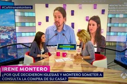 Irene Montero y Susanna Griso, este viernes en Antena 3.