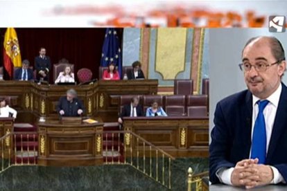 Javier Lambán en Aragón Televisión tres días después de prosperar la moción de censura.