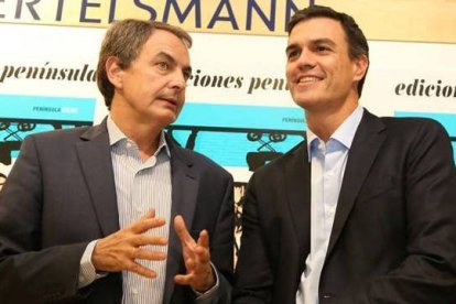 Zapatero y Sánchez, en 2015