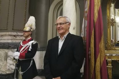 Joan Ribó en el Ayuntamiento de Valencia