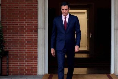 Sánchez, a la puerta de La Moncloa.