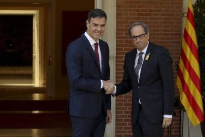 Sánchez y Torra, a las puertas de La Moncloa.