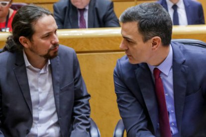 Pedro Sánchez y Pablo Iglesias.