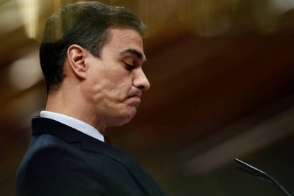 Pedro Sánchez en el Congreso de los Diputados