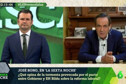 José Bono, durante su entrevista en La Sexta Noche