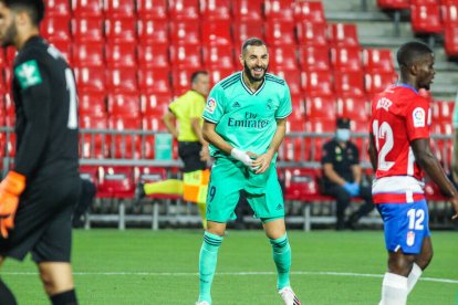 Benzema, en el reciente partido ante el Granada.