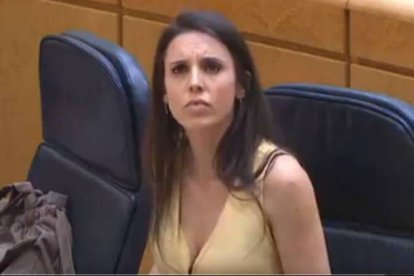 La ministra Montero, este martes en el Senado.