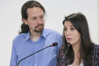 Pablo Iglesias e Irene Montero.