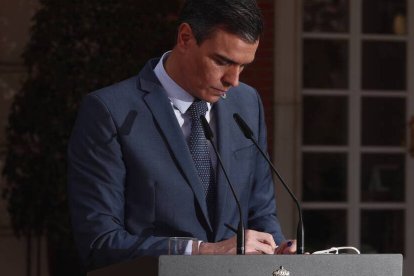 El presidente del Gobierno, Pedro Sánchez