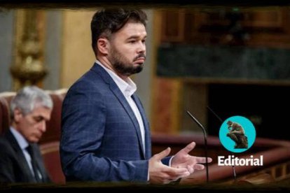 Gabriel Rufián, en el Congreso