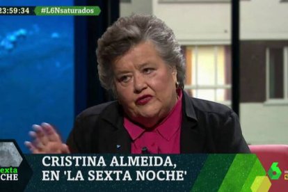 Cristina Almeida, en La Sexta Noche