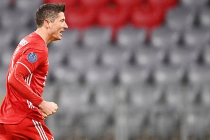 Lewandowski no se ha cansado de marcar goles durante toda la temporada con el Bayern.