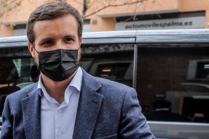 El líder del PP, Pablo Casado