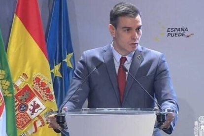 El presidente del Gobierno, Pedro Sánchez