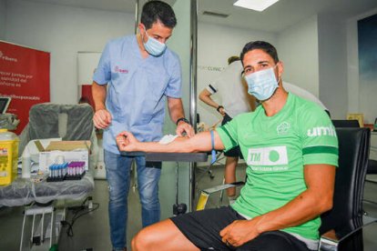 Los jugadores franjiverdes han pasado esta mañana el primer reconocimiento médico