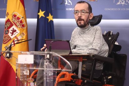 El portavoz de Podemos, Pablo Echenique