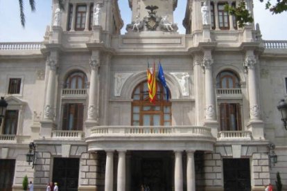 Balcón del Ayuntamiento de Valencia