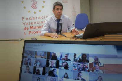 Carlos Mazón, portavoz del PP en la FVMP y presidente provincial del partido