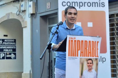 Ximo Perles, en un acto de campaña en las pasadas elecciones