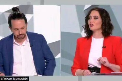 Isabel Díaz Ayuso y Pablo Iglesias