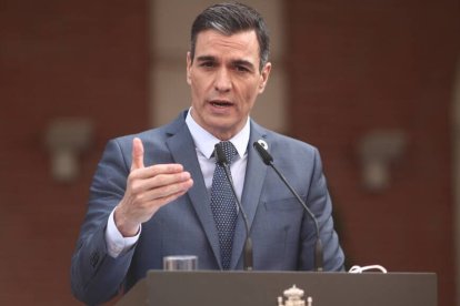 El presidente del Gobierno, Pedro Sánchez