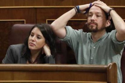 Irene Montero y Pablo Iglesias.