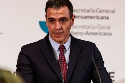 El presidente del Gobierno, Pedro Sánchez