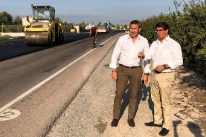 Alejandro Morant y Juan de Dios Navarro han visitado las obras para comprobar el estado de las mismas