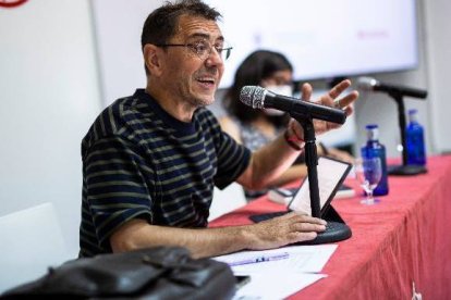 Monedero, este miércoles en los Cursos de Verano de El Escorial.