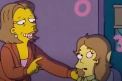 Clase de matemáticas con perspectiva de género en Los Simpson