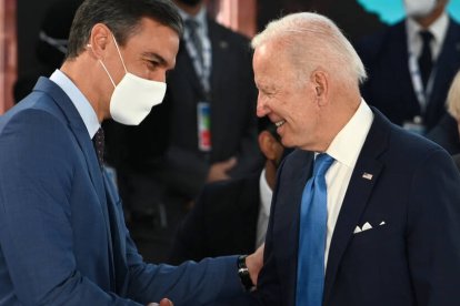 Pedro Sánchez y Joe Biden