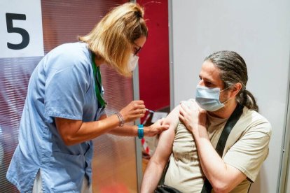 Vacunación en el Hospital Severo Ochoa de Leganés.