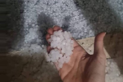 Granizo en las partidas rurales de Alicante