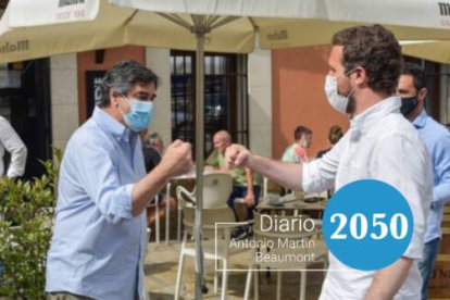 Pablo Casado, este domingo en Brihuega