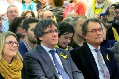 Puigdemont y Artur Mas en Bruselas.