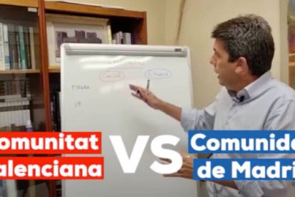 Carlos Mazón explica las diferencias de fiscalidad entre Madrid y la Comunitat Valenciana