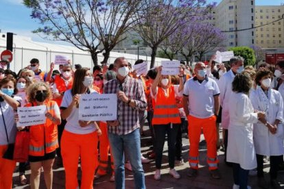 Sanitarios del CICU de Alicante muestran su 