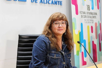 Isabel Coixet durante la presentación del XVIII Festival de Cine de Alicante