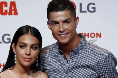 Georgina Rodríguez y Cristiano Ronaldo.