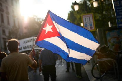 Protestas de cubanos en Madrid