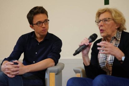 Manuela Carmena e Íñigo Errejón en 2019