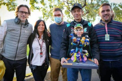 Valentino Rossi con su ninot