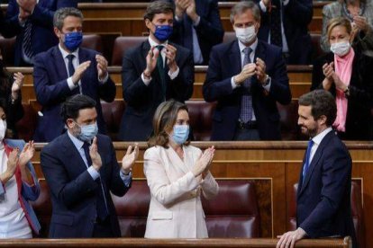 Pablo Casado, en su despedida del Congreso.